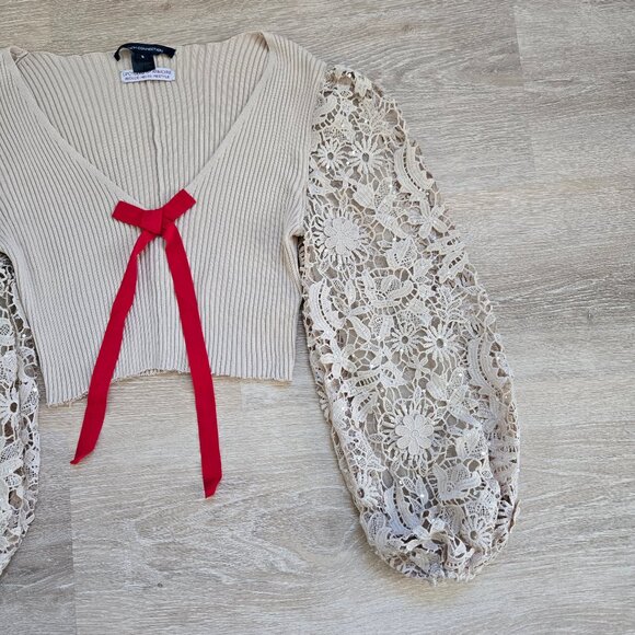 French Connection Upcycled by Armoire Sweater Rare MSRP $98 Unique & Vintage - Picture 7 of 13